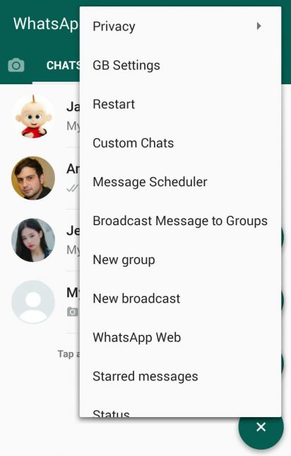 GB WhatsApp Mise À Jour
