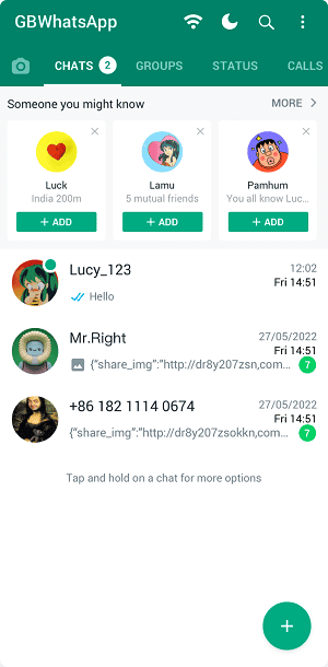 Mise À Jour De GB WhatsApp

